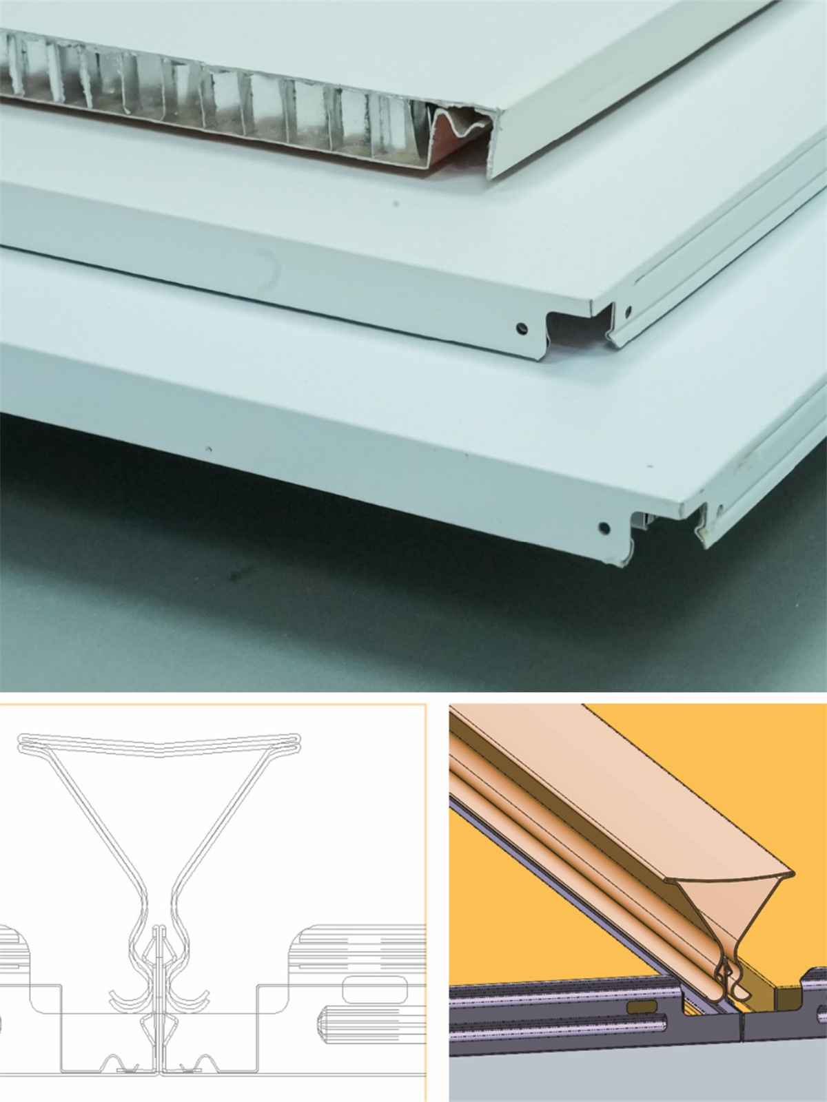BARDISS (aluminum honeycomb ceiling tile) - CUSTOM PRECISION ROLL FORMING SOLUTIONS