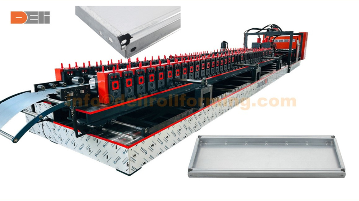 Slotted Shelf Racking Pallet Production Line With Inline Linching