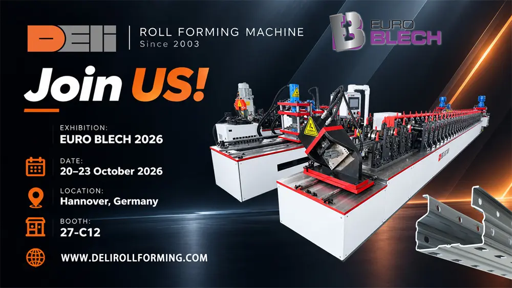 Meet Deli at EuroBLECH 2026 – Hall 27, Booth C12 | Custom roll forming machines